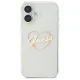 Guess dėklas iPhone 16 Plus telefonui IML Heart Case, skaidrus