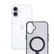 3MK Smoke Case Mag&Stand dėklas, skirtas Apple iPhone 16 Plus, skaidrus dūminis