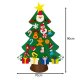Ruhhy 00024856 Felt Christmas Tree with Ornaments, 90 cm