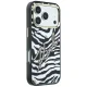 Karl Lagerfeld IML Signature Zebra Glitter MagSafe dėklas iPhone 17/18 Pro Max, auksas