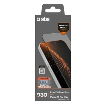SBS apsauginis stiklas su D3O technologija iPhone 17 Pro Max