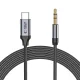 Tech-Protect UltraBoost garso laidas USB-C į 3.5mm Mini Jack, 1m, juodas