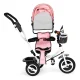ECOTOYS 4-in-1 vaikiškas triratukas su stūmimo rankena JM-066-9L, rožinis