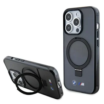 BMW Ring Stand M Collection MagSafe Case for iPhone 15 Pro - Black