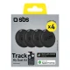 SBS Track My Dual universalus ieškiklis, 4 vnt. rinkinys, juodas