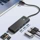 Orico PAPW3AT-C3 USB-C Hub with 3x USB-A 3.0 and Card Reader, 0.15m, Black