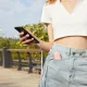 Nešiojamas rankinis ventiliatorius Jisulife Life8 Plus su 4500 mAh išorine baterija, rožinis