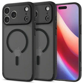 Spigen Ultra Hybrid Mag MagSafe dėklas iPhone 17 Pro, juodas