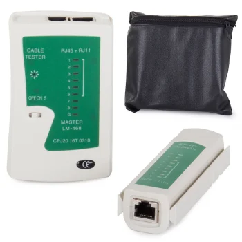 Network Cable Tester RJ45 and RJ11 with Case