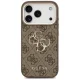 Guess 4G Big 4G Classic Logo dėklas iPhone 17 Pro Max telefonui, rudas