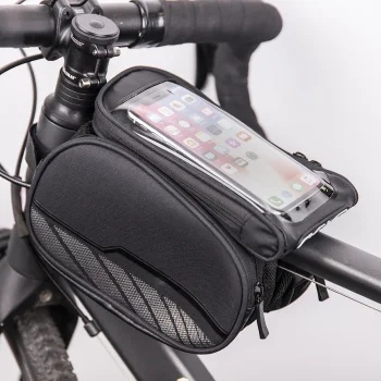Waterproof Bike Phone Holder Bag for Handlebar TFO, Black