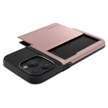 Spigen Slim Armor CS dėklas iPhone 15 Pro Max telefonui, rožinis