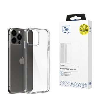 3mk Clear Case for Apple iPhone 15 Pro Max, Transparent