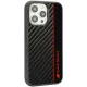 Audi Carbon Fiber Stripe dėklas iPhone 14 Pro 6.1\", juodas