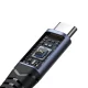 Joyroom SY-C02 2-in-1 USB-C į USB-C ir 3.5 mm garso adapteris (juodas)
