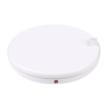 Besisukantis Puluz 45 cm ekspozicinis stovas su lizdu, baltas