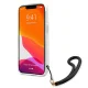 Guess Camo Strap dėklas iPhone 13 6.1\" juodas