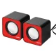 Kompiuterinės kolonėlės Audiocore AC870 R 6W USB 3.5mm, raudona ir juoda