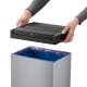 Šiukšliadėžė Hailo Big-Box Swing XL su švytuokliniu dangčiu, 52 l, sidabrinė