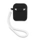 „Guess Silicone Vintage“ dėklas „Apple AirPods“, juodas/baltas