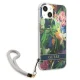 Apple iPhone 13 6.1\'\' Guess Flower Strap Case Cover (GUHCP13MHFLSB), Blue