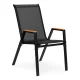 MultiGarden Garden Chair Set, 4 pcs, Black