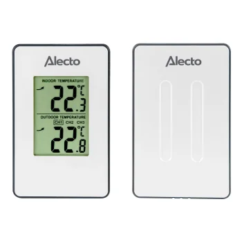 Belaidė meteorologinė stotelė Alecto WS-1050 su lauko jutikliu, balta