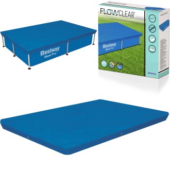 Bestway stačiakampio baseino uždangalas, 224 x 154 cm