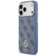 Guess 4G Strass Logo MagSafe dėklas iPhone 17 Pro Max, mėlynas