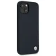 BMW dėklas iPhone 13 mini, Silicone Signature, tamsiai mėlynas
