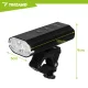 Trizand LED dviračio žibintų komplektas, 1300 lm (priekinis ir galinis)