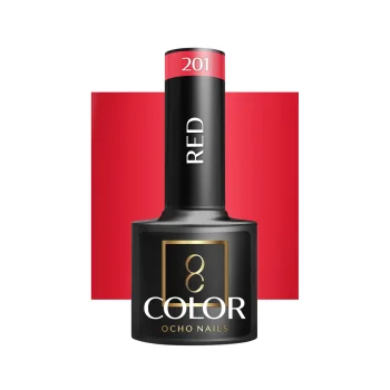 OCHO NAILS Red 201 Gel Polish, 5 g
