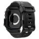Spigen Rugged Armor Pro dėklas su dirželiu Apple Watch 10 (42mm), juodas