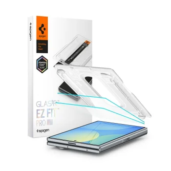 Apsauginis stiklas Spigen Glas.tR EZ Fit Pro HD, skirtas Samsung Galaxy Z Fold 8, 2 vnt.
