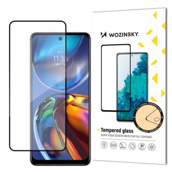 Apsauginis stiklas Wozinsky Full Glue Motorola Moto E32, juodas