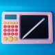 Maxlife MXWB-01 Creative Writing Drawing Graphic Board Tablet with Calculator + Stylus, Pink