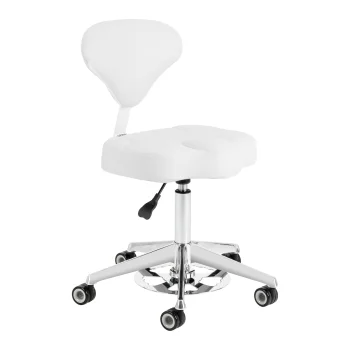 Cosmetic Stool Azzurro 156-F Bump-Up, Snow White