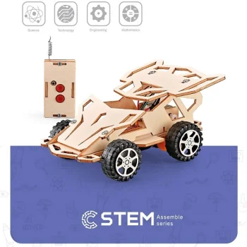 Medinis konstruktorius Radijo bangomis valdomas automobilis, STEM