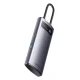 „Baseus Metal Gleam Series“ 4-in-1 USB-C į 4x USB 3.0 šakotuvas, WKWG070013, pilkas