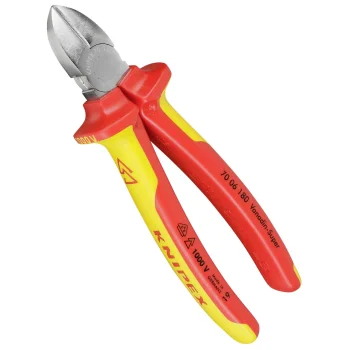 Šoninio kirpimo replės KNIPEX 70 06 180, chromuotos, 180 mm