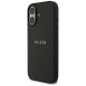 Guess Grained Ring MagSafe dėklas iPhone 17 - juodas