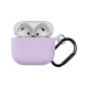 Puro Icon silikoninis dėklas AirPods 4 ausinėms su karabinu, violetinis