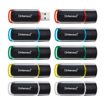 USB atmintinių rinkinys Intenso Business Line 3511561 8 GB, 10 vnt., įvairių spalvų