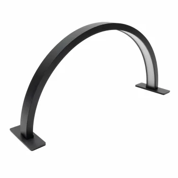 Profesionali pusmėnulio formos LED kosmetinė lempa 36W 75cm, juoda