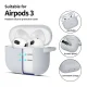Tech-Protect dėklas Apple AirPods 3 ausinėms, pilkas