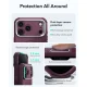 ESR Cyber Tough Kickstand MagSafe dėklas iPhone 18 Pro / 17 Pro su stovu, bordo