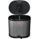 Wesco Eco-Double Bin rūšiavimo šiukšliadėžė su pedalu 2x15 l, sidabrinė