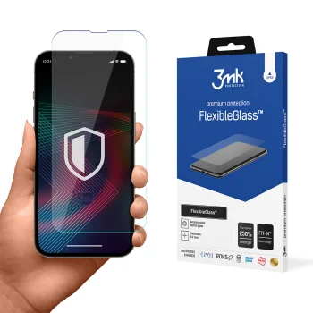 Apsauginis stiklas 3mk FlexibleGlass, skirtas iPhone 14 / 14 Pro, 7H