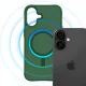 3mk Smoke MagCase dėklas skirtas iPhone 17 - Pusiau skaidrus žalias