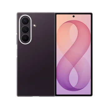 Samsung Clear Case dėklas Galaxy Z Fold 8 Ultra 0.8 mm ir 2 plėvelės, skaidrus